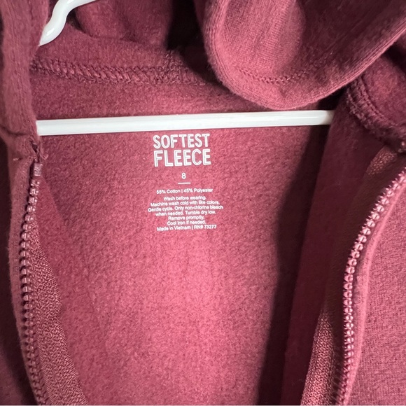 Brand New Jumping Beans “Softest Fleece” , Zip-Up Hooded Sweatshirt - Picture 3 of 4